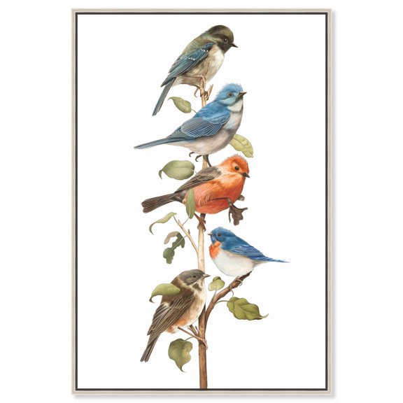 Colorwave Flyers Canvas Vintage Animal Art by Art Remedy, Silver Frame, 10" x 15"