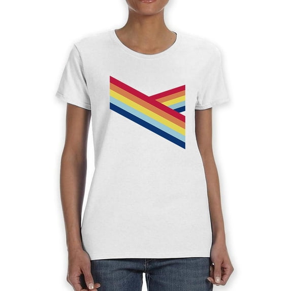 Colory Lines Women T-Shirt, Female x-Large