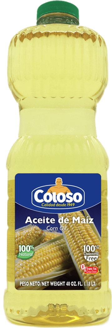 Coloso Aceite Maiz Corn Oil 40oz for Cooking Plastic Individual Bottle