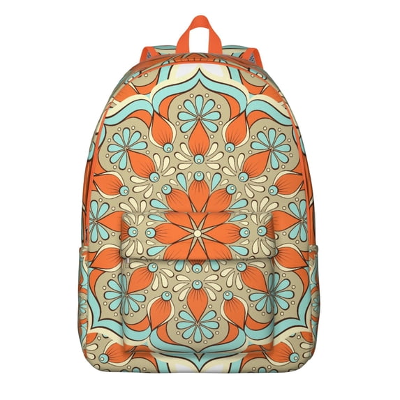 Colossal Capacity Boho Mandala Print Backpack for College Bound, Generous Laptop Space Bookbag, Durable School Essential for Work Commute, Perfect Gift