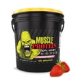 thumbnail image 1 of Goliath Labs Whey Protein Powder [12 lbs Bucket] Protein Powder Strawberry Flavor for Lean Muscle Gain & Workout | 25g Protein, 25g Amino Acids, 6.6g BCAAs Per Serving | Diet & Sports Nutrition, 1 of 9