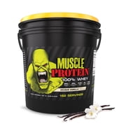 Goliath Labs Whey Protein Powder [12 lbs Bucket] Protein Powder Vanilla Flavor for Lean Muscle Gain & Workout | 25g Protein, 25g Amino Acids, 6.6g BCAAs Per Ser
