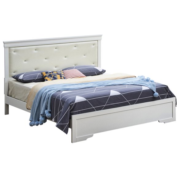 Colossal Transitional Queen Bed In Gleaming Silver Champagne Thrilling Stunning