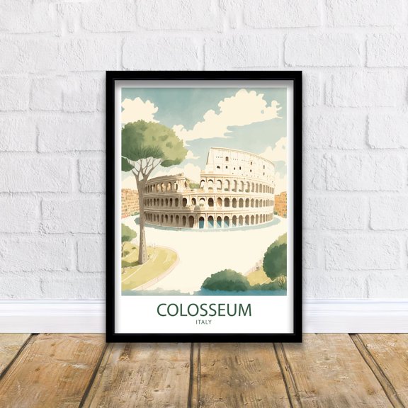 Colosseum Art Print, Rome Print, Colosseum, Colosseum Print, Rome Wall Art, Rome Poster, Colosseum Art, Rome Colosseum, Colosseum, Poster Only