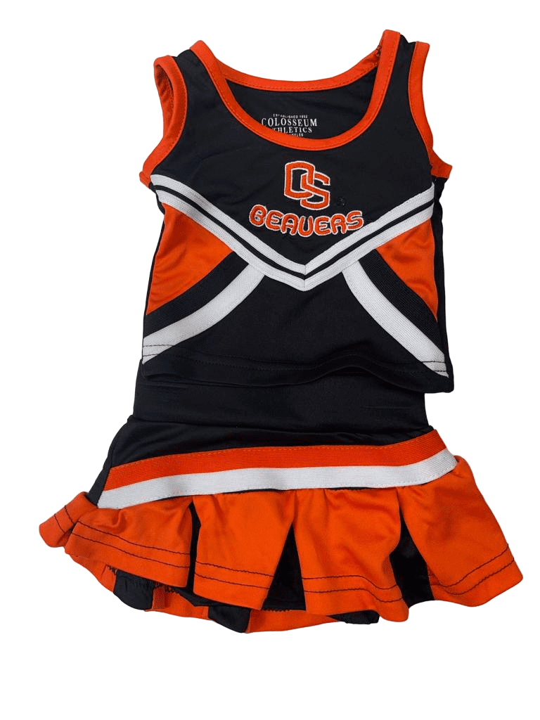 Colosseum Athletics Toddlers Girls OS Beavers Cheerleader Set, 36mos