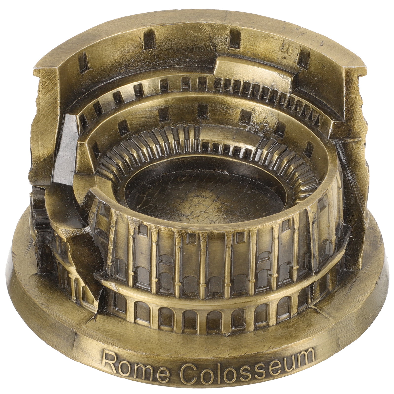 Colosseum Ornament Desk Model Metal Roman Statue Home Decoration Retro Vintage Decoracion Para