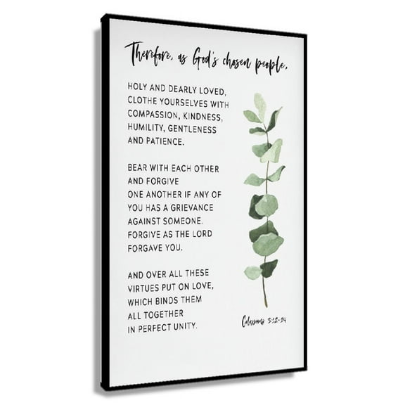 Colossians 3 12-14 As The Lord Forgave You Bible Verse Wall Art, Printable Wall Art, Scripture Christian Gifts Poster Nature