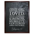 thumbnail image 1 of Colossians 3:12 Clothe Yourselves with Compassion Christian Bible Verse Quote Scripture Typography Art Print Framed Poster Wall Decor 12x16 inch, 1 of 5
