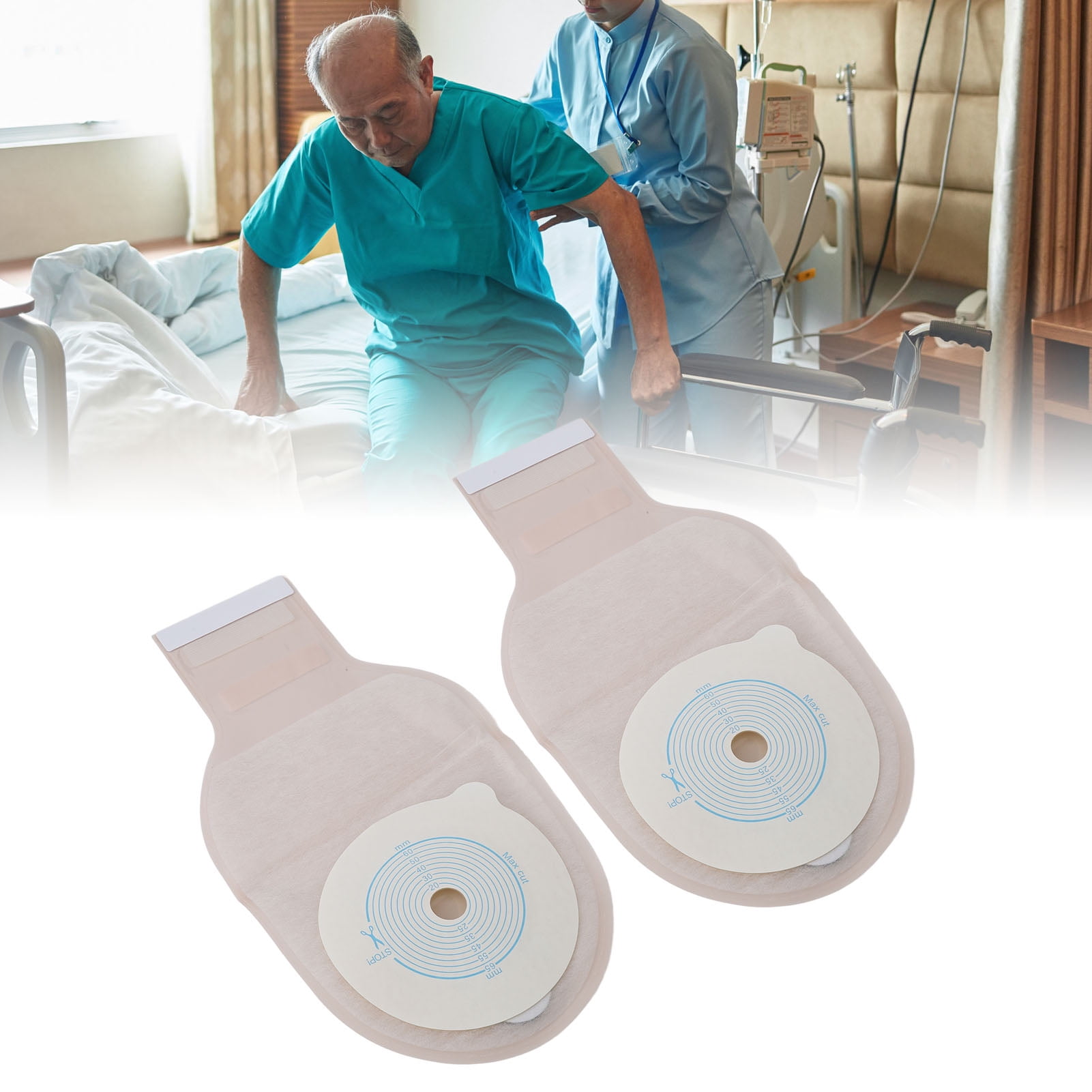 Colostomy Bag, One Piece Ostomy Bags Leak Prevention For Stoma Care