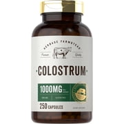 Colostrum Capsules | 1000mg | 250 Count | 20% IGG | by Herbage Farmstead