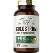 Colostrum Capsules | 1000mg | 250 Count | 20% IGG | by Herbage Farmstead