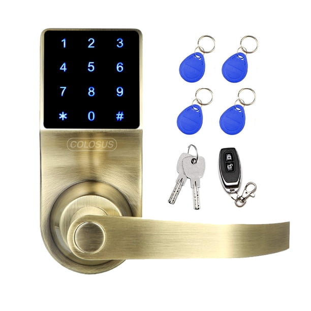 Colosus NDL319 Keyless Electronic Door Lock, Touchscreen with Key
