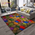 thumbnail image 1 of Colour 3D n Vision HD Carpet Rug for Home Living Room Bedroom Sofa Doormat r kids Area Rug Non-slip Floor Mat, 1 of 5
