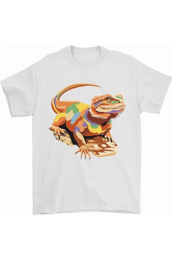 Colour Bearded Dragon T-Shirt, Unisex T-Shirt