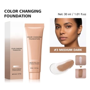 Colour Changing Foundation 30ml - pH Control Smart Makeup with Buildable Coverage - Natural Finish Moisturising Face Base for Mature Sensitive Skin - Non