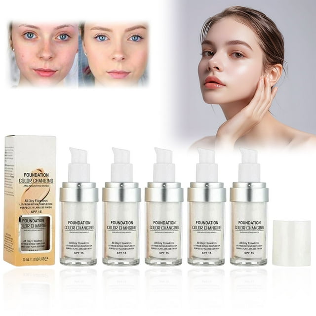 Colour Changing Mature Skin Foundation, Color Changing Foundation for