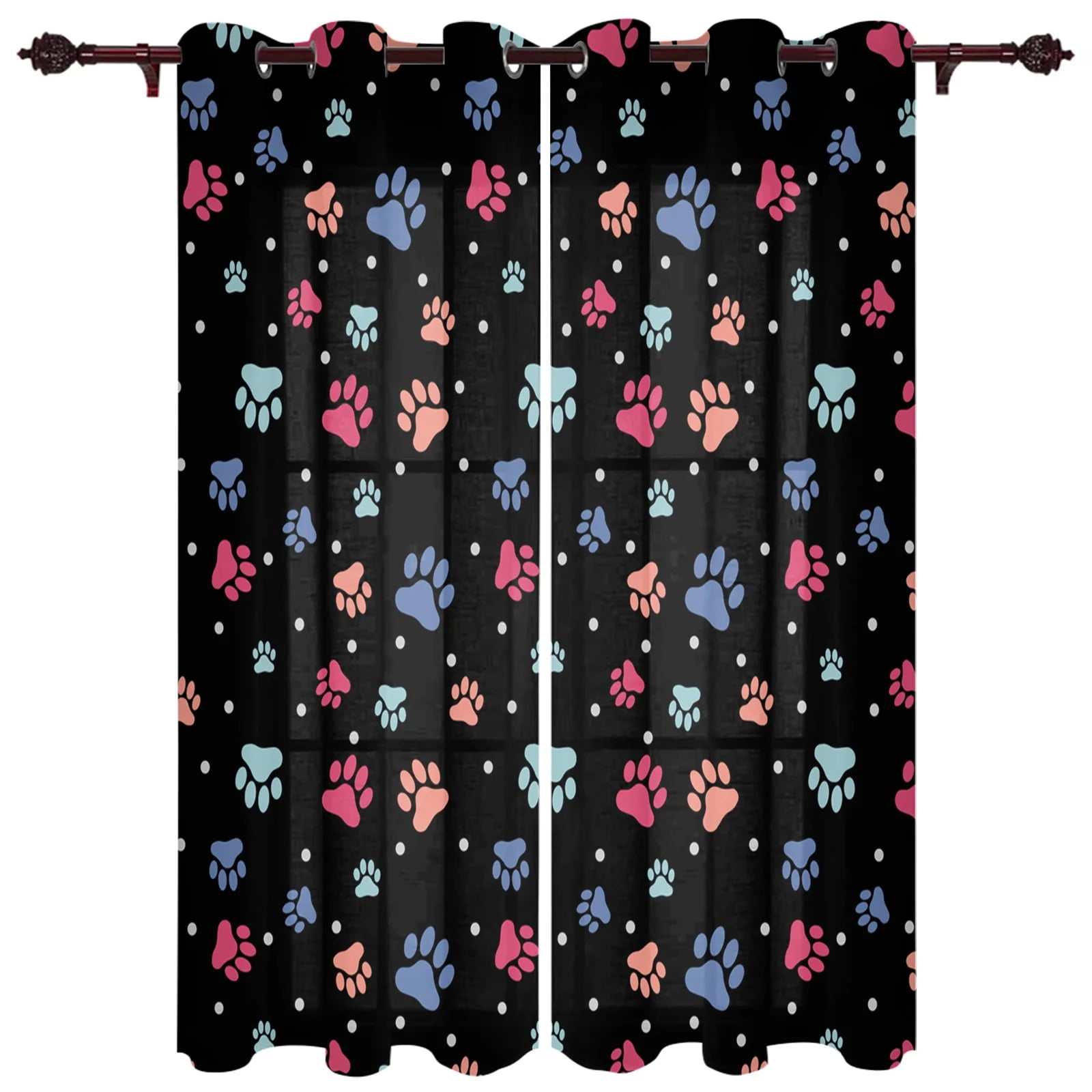 Rustic Paw Curtains NCU0NTV853