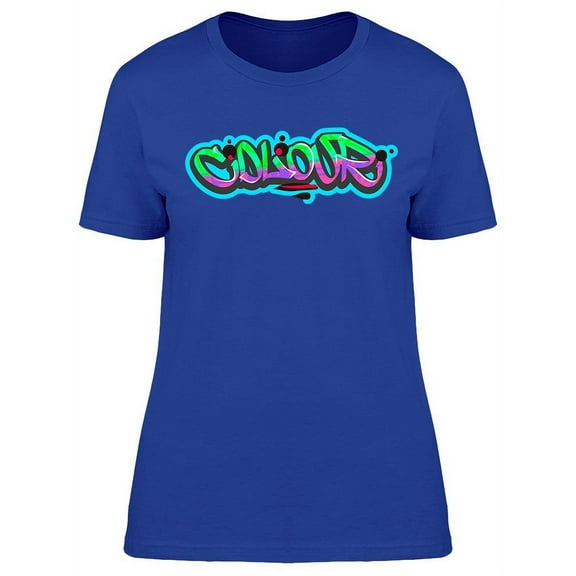 Colour Graffiti Design T-Shirt Women -Image by Shutterstock, Female Small