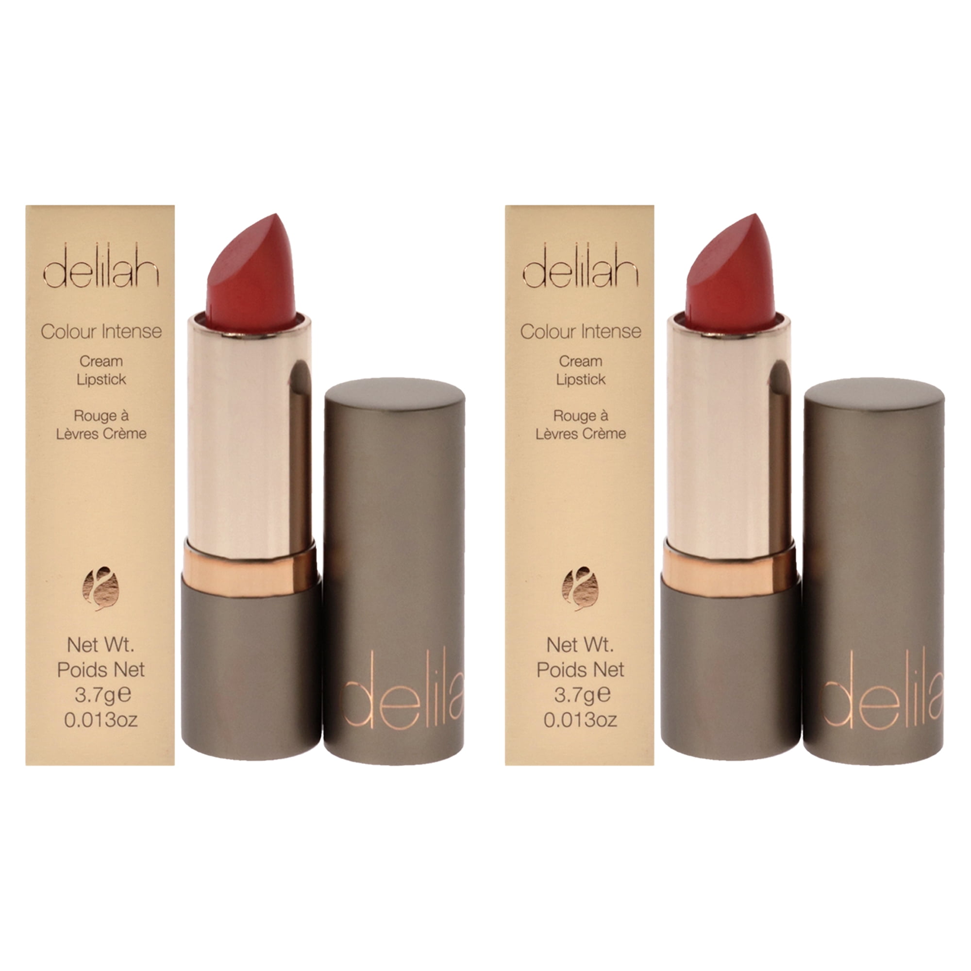 Colour Intense Cream Lipstick - Tango by Delilah for Women - 0.13 oz Lipstick - Pack of 2