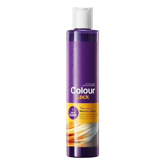 Colour Lock Purple Shampoo, Removes Yellow Tones, Maintains Blonde & Silver Hair Color, Prevents Brassiness, Color-Safe Cleansing Formula, Enhances Hair Brightness, For Color-Treated Hair