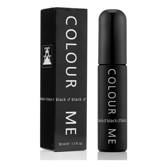 Colour Me Black by Milton-Lloyd, Mens EDP Cologne, 1.7 oz