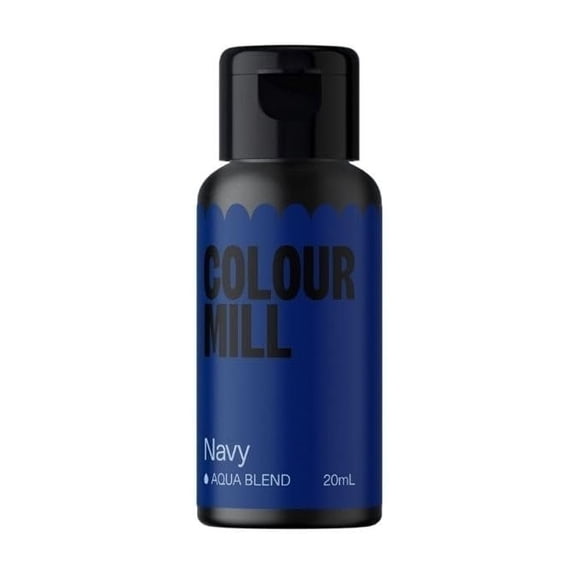 Colour Mill Aqua Blend Water-Based Food Coloring, 20 Milliliters Navy