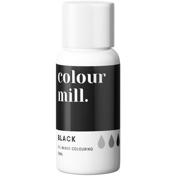 Colour Mill Black Oil Based Food Coloring, 0.67 fl oz
