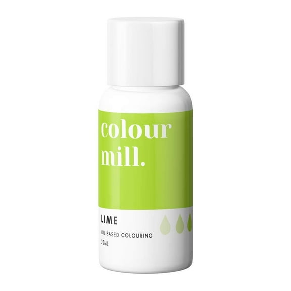 Colour Mill Oil-Based Food Coloring, 20 Milliliters Lime