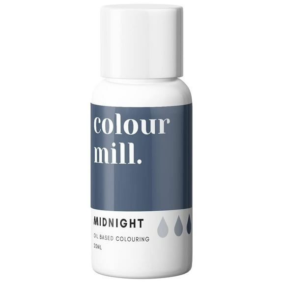 Colour Mill Oil-Based Food Coloring, 20 Milliliters Midnight