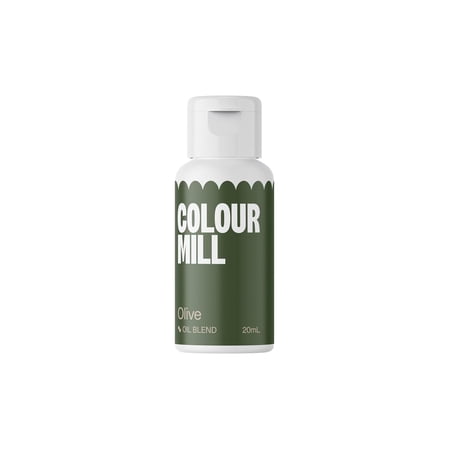 Colour Mill Oil-Based Food Coloring, 20 Milliliters Olive