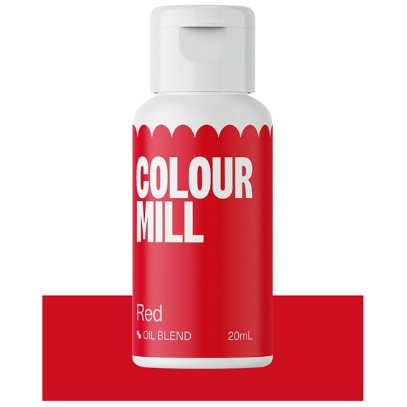 Colour Mill Oil-Based Food Coloring, 20 Milliliters Red