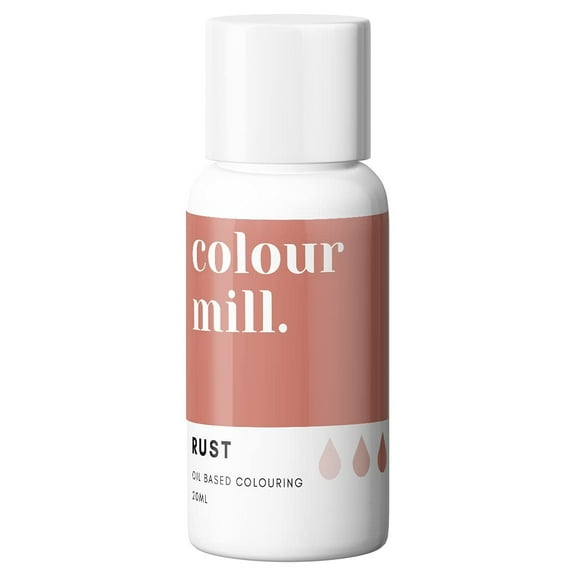 Colour Mill Oil-Based Food Coloring, 20 Milliliters Rust