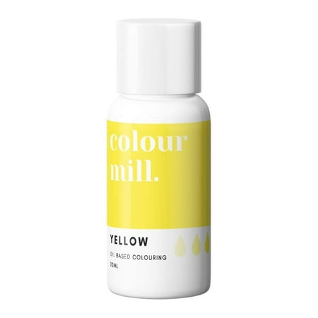 Colour Mill Oil-Based Food Coloring, 20 Milliliters Yellow
