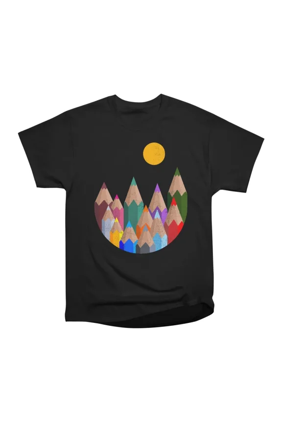 Colour Mountains T-Shirt Tee Gift For Him Merch For Her Apparel For Friend