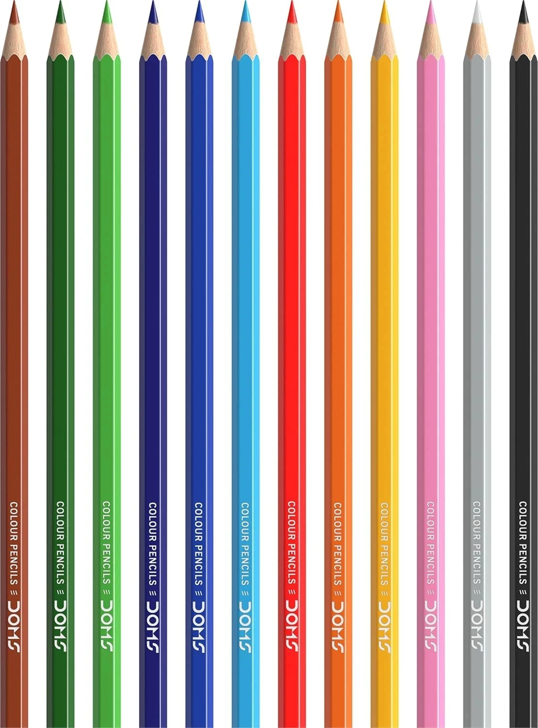 Colour Pencils Box Pack of 50 Shades Super Smooth, Hexagonal Body Shape
