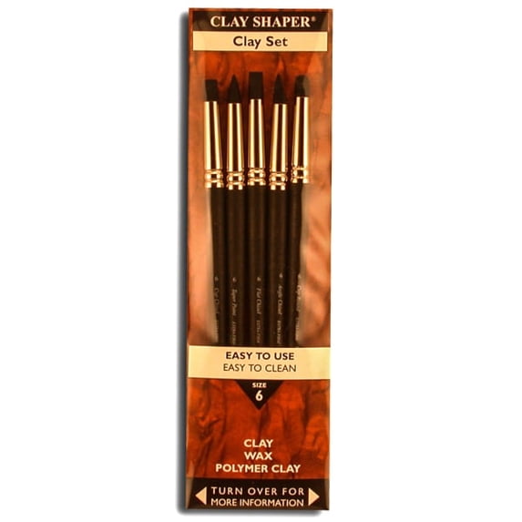 Colour Shaper Modeling Tools, Assorted Shapes, No. 6, Set Of 5