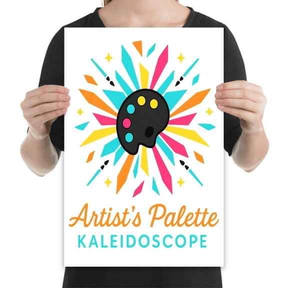 Colour Splash, 13x19 inch poster with vibrant glossy finish for creative studio decor