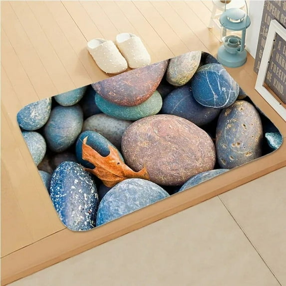 Colour StPattern Bedroom Anti-Slip Coral Velvet Soft Carpet Rug Kitchen Bath Entrance Door Mat Home Decor Doormat