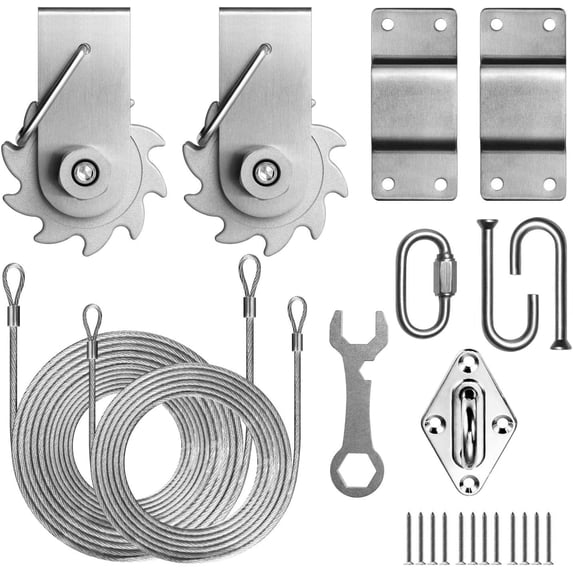 ColourTree Triangle Hardware Kit Series (Winch + Hardware Kits + Cables, 6 Inch)