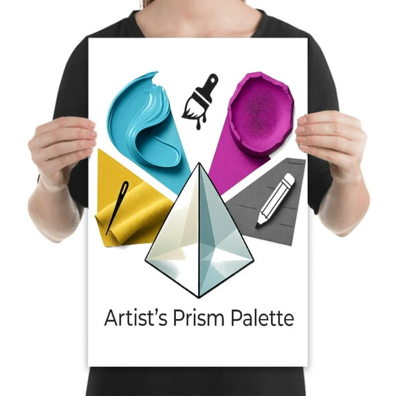 Colour Wheel Art Print - Creative Spaces & Classrooms - 13x19 Poster Print