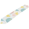 thumbnail image 1 of ColourLife Table Runner Cute Space Moon Washable Table Cloth Runner for Holiday Home Wedding Table Top Decoration 13x70 Inches, 1 of 5