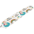 thumbnail image 1 of ColourLife Table Runner Magical Baby Unicorn Washable Table Cloth Runner for Holiday Home Wedding Table Top Decoration 13x70 Inches, 1 of 5