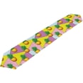thumbnail image 1 of ColourLife Table Runner Pineapple On Geometrical Back Washable Table Cloth Runner for Holiday Home Wedding Table Top Decoration 13x70 Inches, 1 of 5