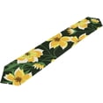 thumbnail image 1 of ColourLife Table Runner Pineapples Tropical Flowers Washable Table Cloth Runner for Holiday Home Wedding Table Top Decoration 13x70 Inches, 1 of 5