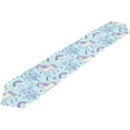 thumbnail image 1 of ColourLife Table Runner Unicorn Theme On Light Blue Washable Table Cloth Runner for Holiday Home Wedding Table Top Decoration 13x70 Inches, 1 of 5