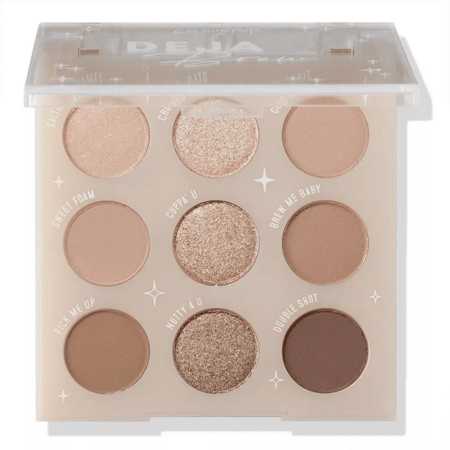 ColourPop Pressed Powder Eyeshadow Makeup Palette in Deja Brew, 0.3oz