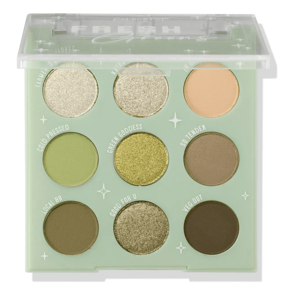 ColourPop Pressed Powder Eyeshadow Makeup Palette in Fresh Greens, 0