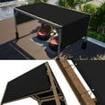thumbnail image 1 of ColourTree 10' W x 19' L Black Pergola Sun Shade Canopy Replacement Cover, Commercial Grade 260 GSM Cloth for Outdoor Patio, Includes Stainless Steel Weighted Rods (We Make Custom Size), 1 of 8