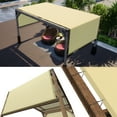 thumbnail image 1 of ColourTree 12' W x 12' L Beige Pergola Sun Shade Canopy Replacement Cover, Commercial Grade 260 GSM Cloth for Outdoor Patio, Includes Stainless Steel Weighted Rods (We Make Custom Size), 1 of 8