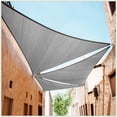 thumbnail image 1 of ColourTree 16' x 16' x 16' Gray Triangle Shade Sail, UV Block 95% Heavy Duty 190 GSM, 1 of 8